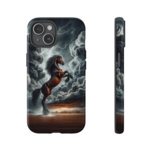 🐎 Thundering Majesty - The Storm Horse Phone Case 🌩️"- Phone Case