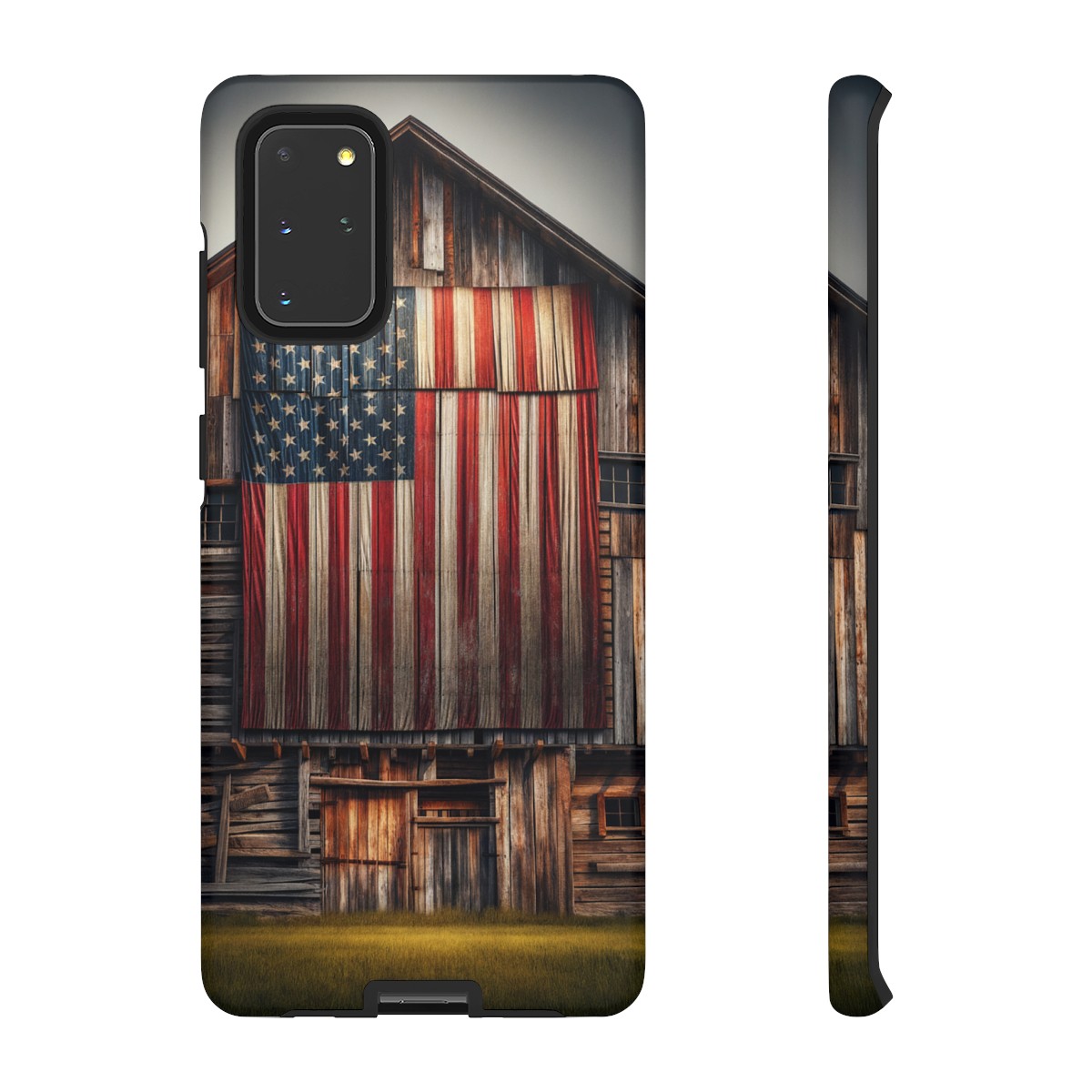 Vintage USA Flag on Weathered Barn Wood Phone Case- Phone Case - Image 33