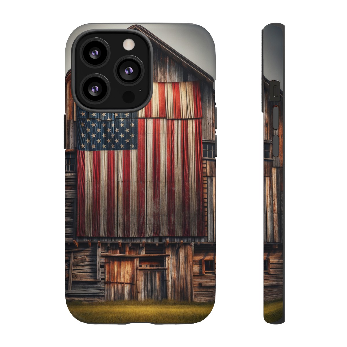 Vintage USA Flag on Weathered Barn Wood Phone Case- Phone Case - Image 52