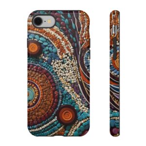 Aboriginal Dot Art Inspired Protective Phone Case - Artisan Design for Modern Devices