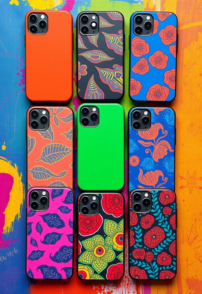 10 Stunning iPhone 12 Phone Cases That'll Elevate Your Style Instantly! - 2. Bold Colors and Patterns