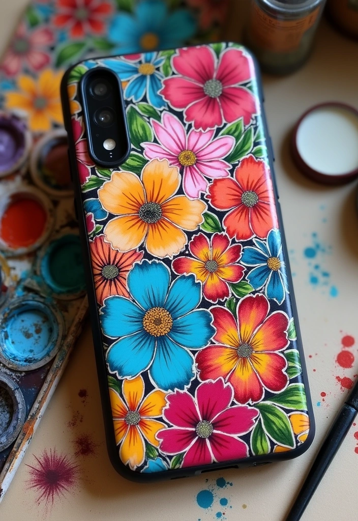 12 Gorgeous Floral Phone Case Ideas That Will Brighten Your Day (You’ll Love #5!) - 11. Artistic Floral Collage