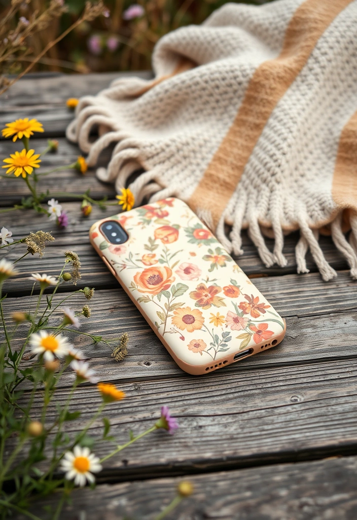 12 Stunning Wildflower Phone Cases That Will Make You Fall in Love with Nature! - 5. Rustic Floral Prints