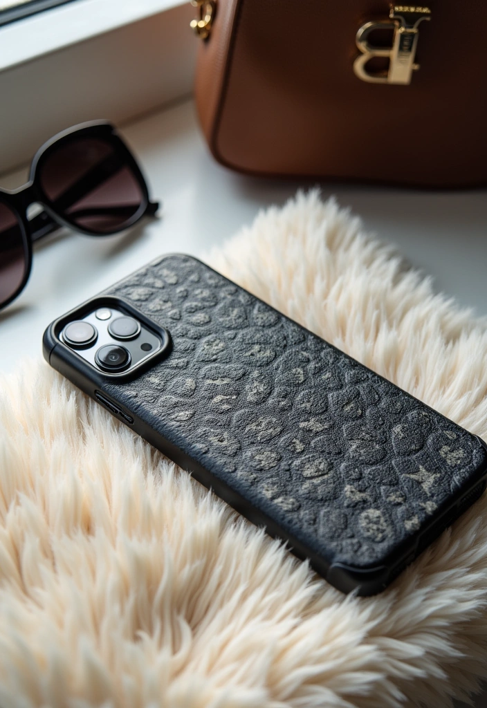 13 Trendy Black and White Phone Cases That Will Make You the Envy of Your Friends! - 10. Soft Touch Textures