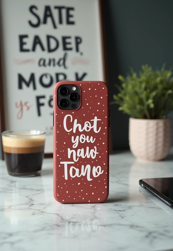 13 Trendy Black and White Phone Cases That Will Make You the Envy of Your Friends! - 12. Modern Typography