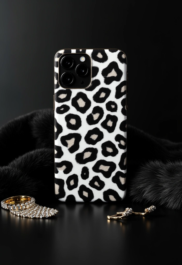 13 Trendy Black and White Phone Cases That Will Make You the Envy of Your Friends! - 7. Edgy Animal Print
