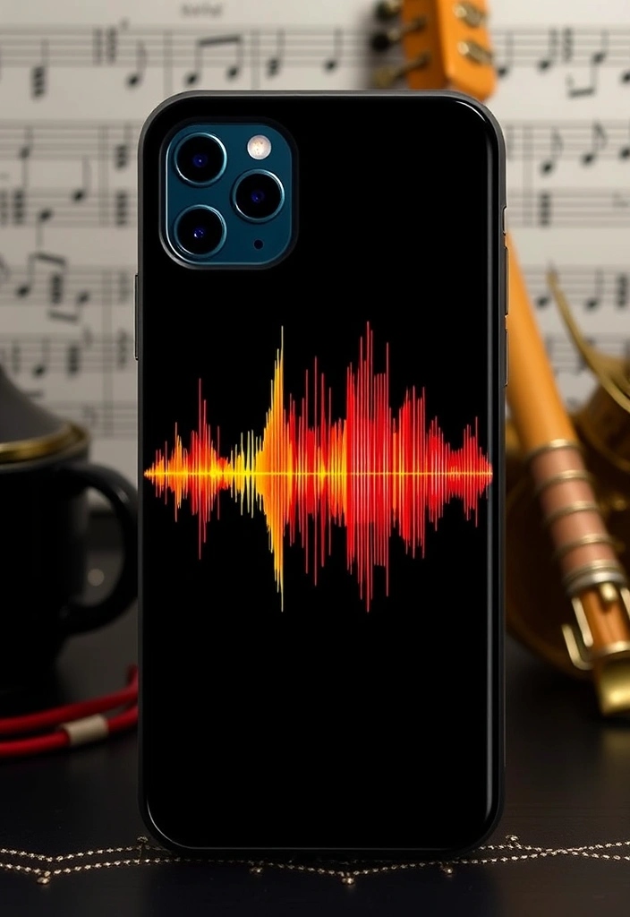 14 Custom Anime Phone Cases That Are Totally Unique (Wait Until You See #9!) - 13.  Anime Sound Wave Cases