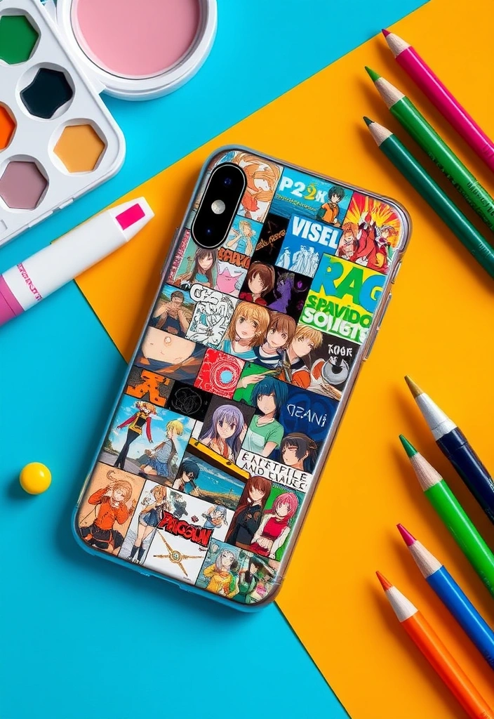 14 Custom Anime Phone Cases That Are Totally Unique (Wait Until You See #9!) - 8. Anime Collage Cases