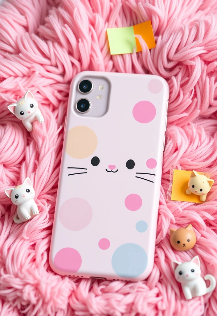 15 Adorable Anime Phone Cases That'll Make Your Friends Jealous! - 1. Kawaii Cat Case