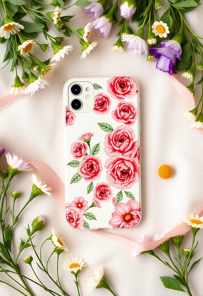 15 Adorable Phone Cases That Will Make Your Friends Jealous (You Won't Believe #8!) - 3. Floral Fantasy