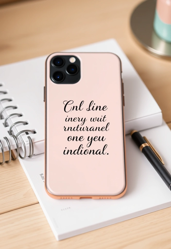 15 Stunning iPhone 16 Custom Cases That Will Make Your Friends Jealous! - 13. Text Designs: Words that Inspire