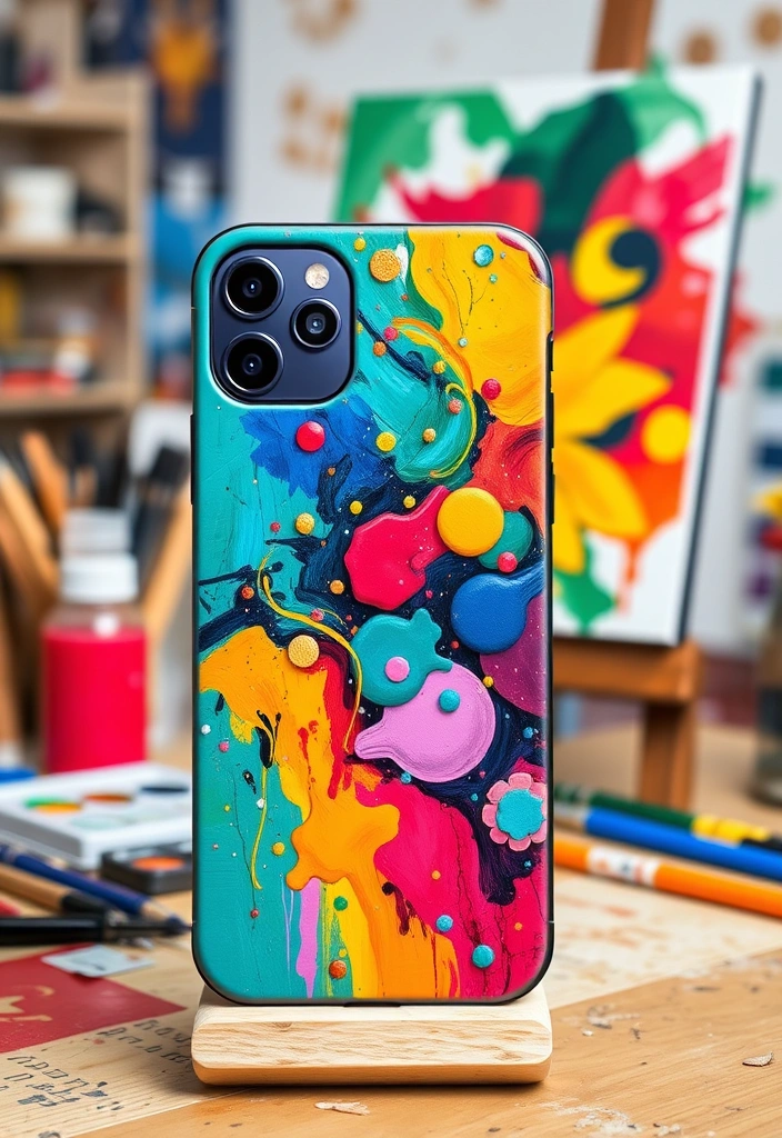 15 Stunning iPhone 16 Custom Cases That Will Make Your Friends Jealous! - 15. Custom Art: Collaborate with an Artist