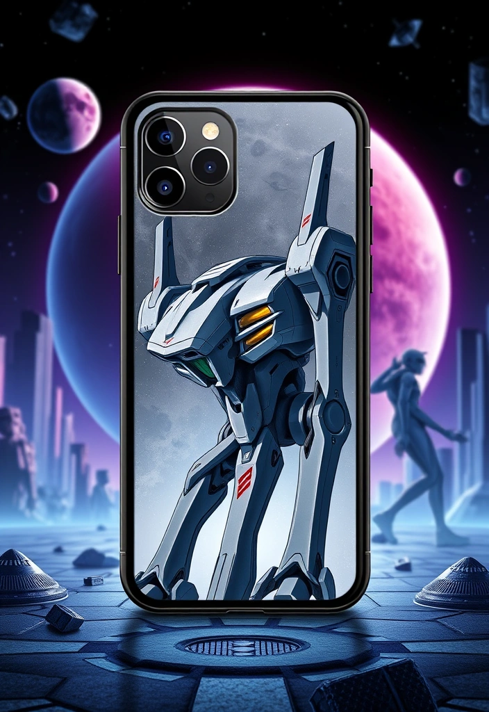 16 Durable Anime Phone Cases That Will Keep Your Phone Safe (You’ll Love #11!) - 14. Neon Genesis Evangelion Mecha Case