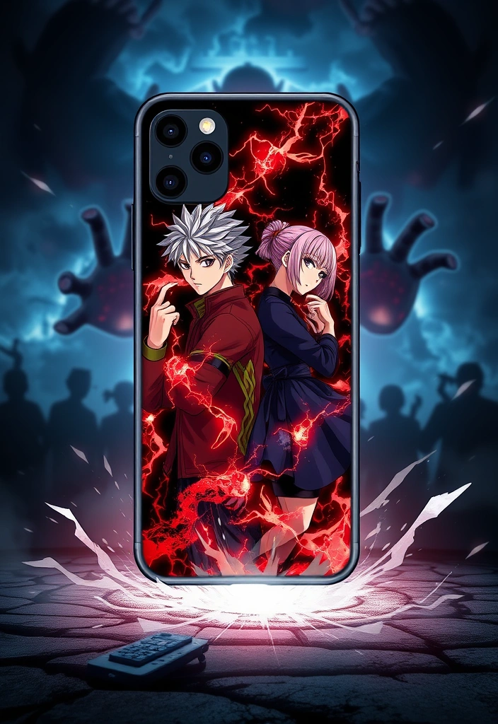 16 Durable Anime Phone Cases That Will Keep Your Phone Safe (You’ll Love #11!) - 15. Jujutsu Kaisen Cursed Energy Case
