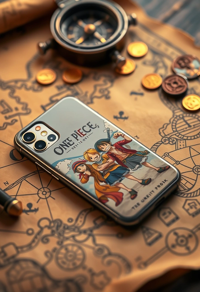 16 Durable Anime Phone Cases That Will Keep Your Phone Safe (You’ll Love #11!) - 4. One Piece Pirate Crew Case
