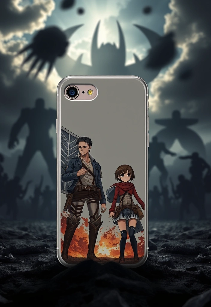 16 Durable Anime Phone Cases That Will Keep Your Phone Safe (You’ll Love #11!) - 5. Attack on Titan Defense Case