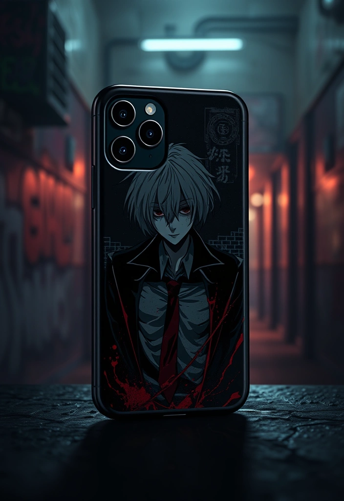 16 Durable Anime Phone Cases That Will Keep Your Phone Safe (You’ll Love #11!) - 9. Tokyo Ghoul Dark Aesthetic Case