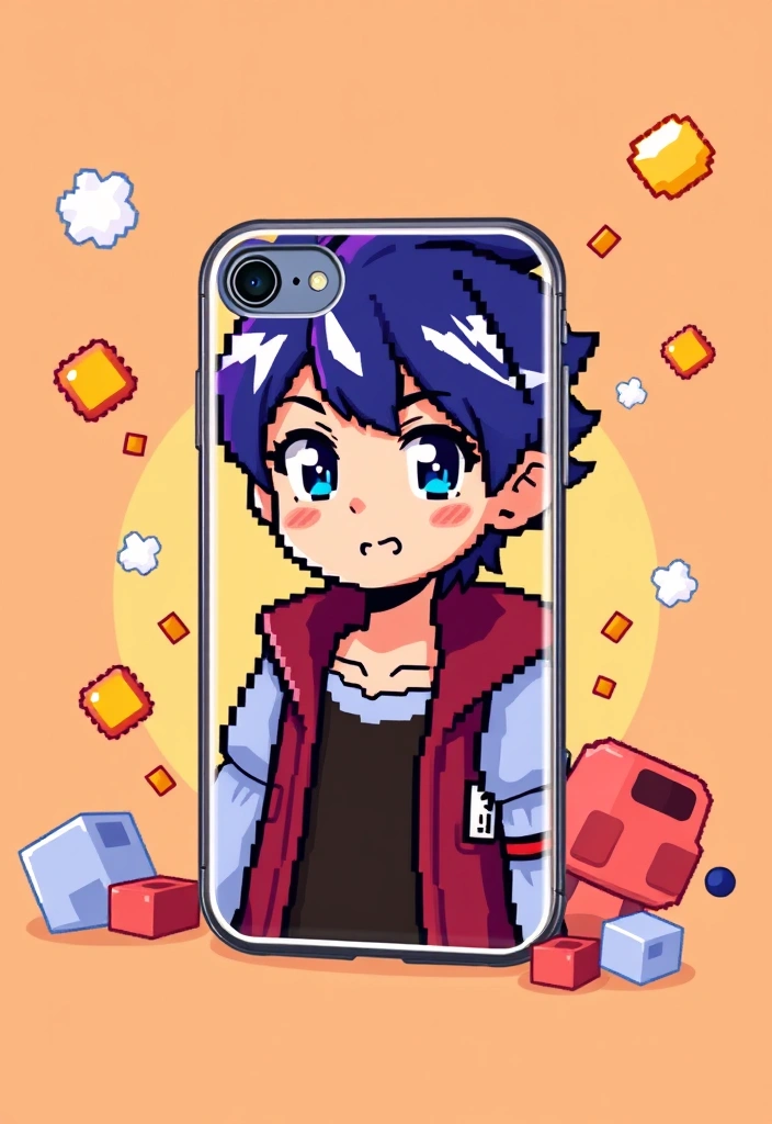 16 Trending Anime Phone Cases You Must Have in 2023 (Get Ready for #9!) - 10. Pixel Art Style