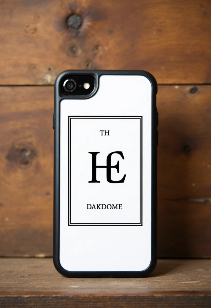 18 Luxurious Black and White Phone Cases That'll Make You Feel Like a Million Bucks! - 8. Elegant Custom Designs