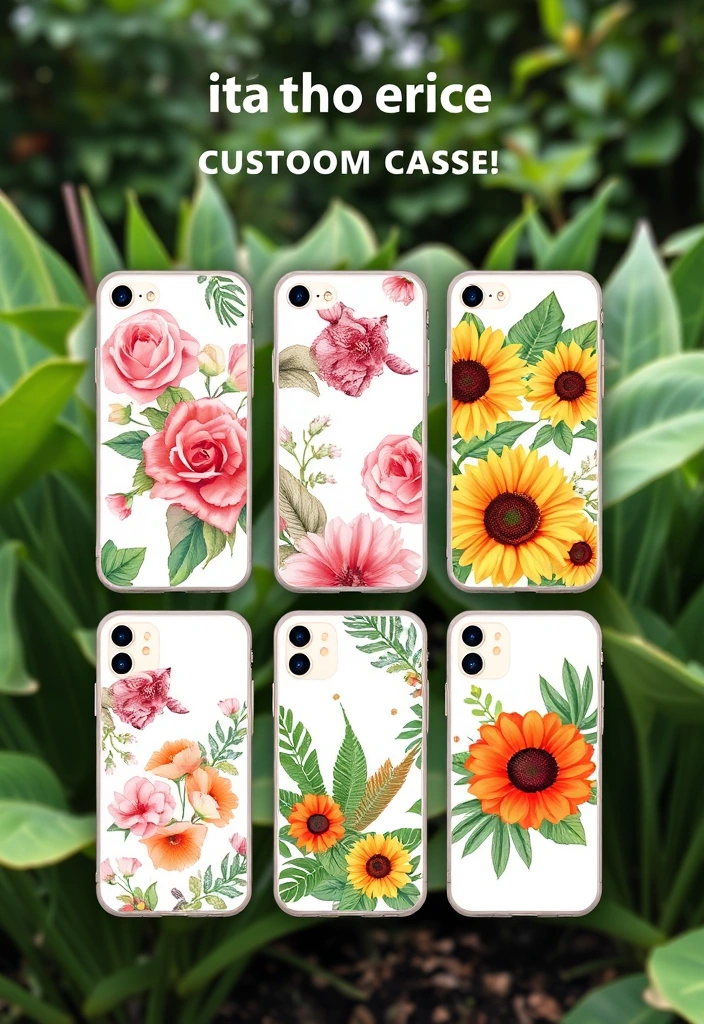 19 Customizable iPhone Cases That Let You Show Off Your Style (Don’t Miss #12!) - 2. Vibrant Floral Prints