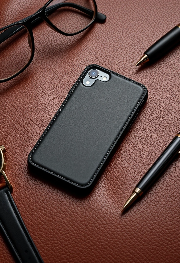 20 Trendy iPhone Cases That Will Make Your Friends Jealous (You Won't Believe #15!) - 13. Luxury Leather Case