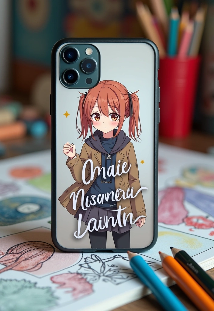 15 Adorable Anime Phone Cases That Will Make Your Friends Go 'Where Did You Get That?!' - 10. Customizable Anime Phone Case