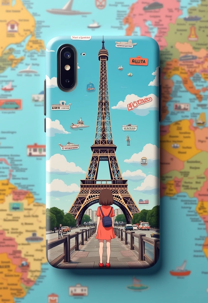 15 Adorable Anime Phone Cases That Will Make Your Friends Go 'Where Did You Get That?!' - 13. Anime Travel Theme Phone Case