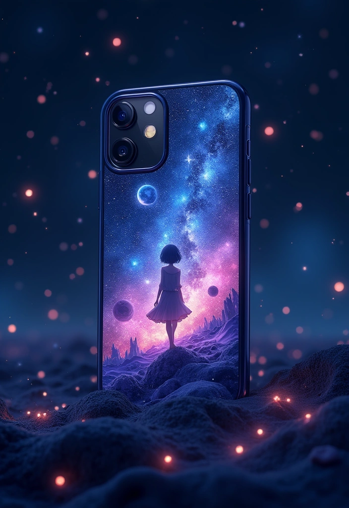 15 Adorable Anime Phone Cases That Will Make Your Friends Go 'Where Did You Get That?!' - 3. Anime Galaxy Phone Case