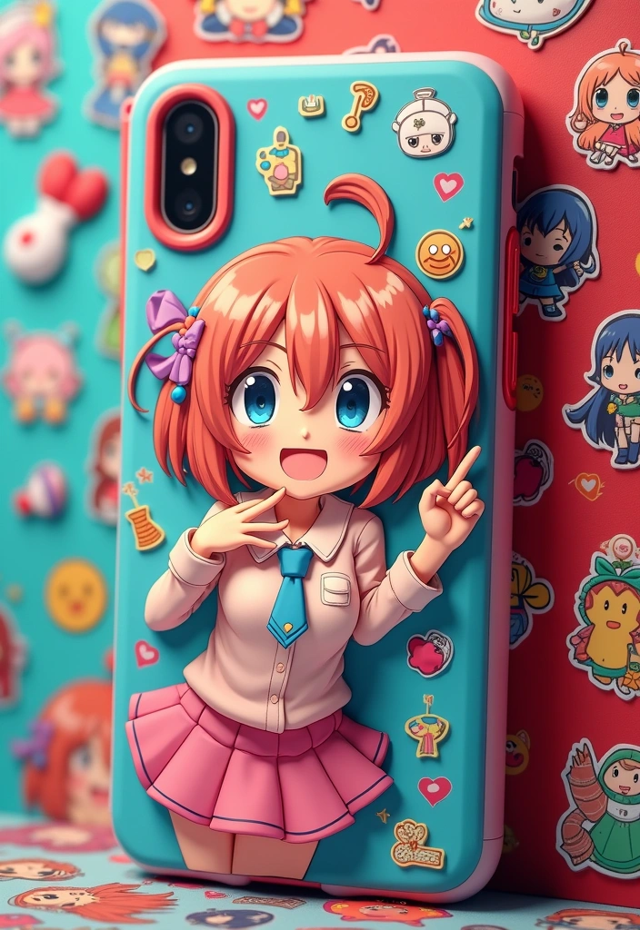 15 Adorable Anime Phone Cases That Will Make Your Friends Go 'Where Did You Get That?!' - 6. 3D Character Phone Case