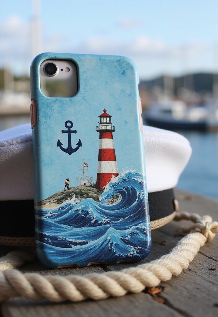 15 Stunning Fishing-Themed Phone Cases That Every Angler Needs to Own! - 5. Nautical Themed Designs