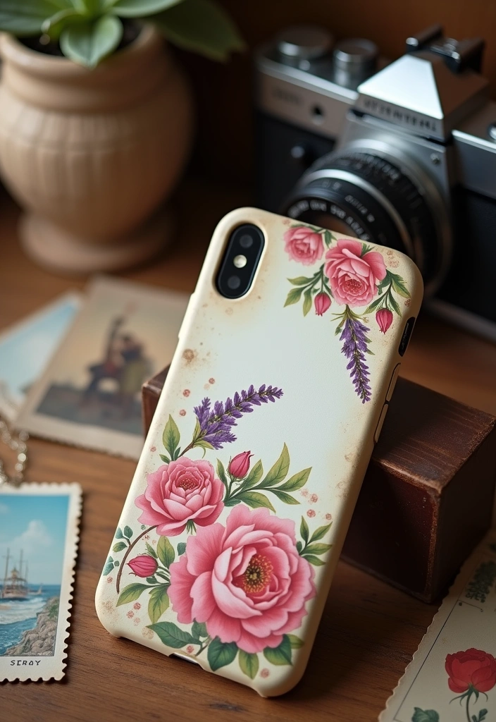 15 Stunning Floral Phone Cases That Will Brighten Your Day (You Have to See #4!) - 2. Vintage Charm