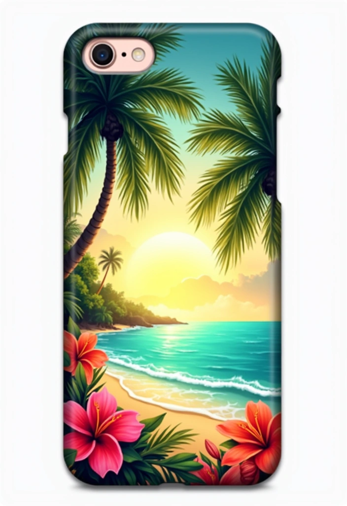 19 Travel-Themed Custom Phone Cases That'll Inspire Your Next Adventure (Don't Miss #4!) - 2. Tropical Paradise Vibes