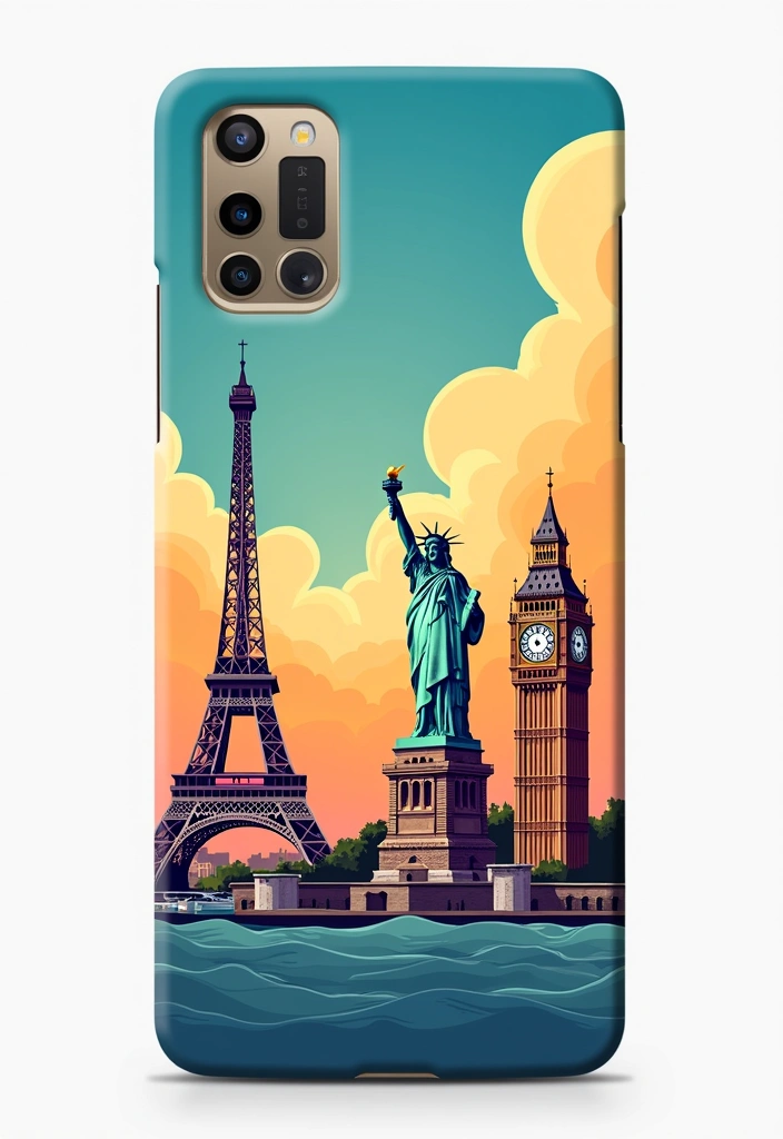 19 Travel-Themed Custom Phone Cases That'll Inspire Your Next Adventure (Don't Miss #4!) - 5. Iconic Landmarks