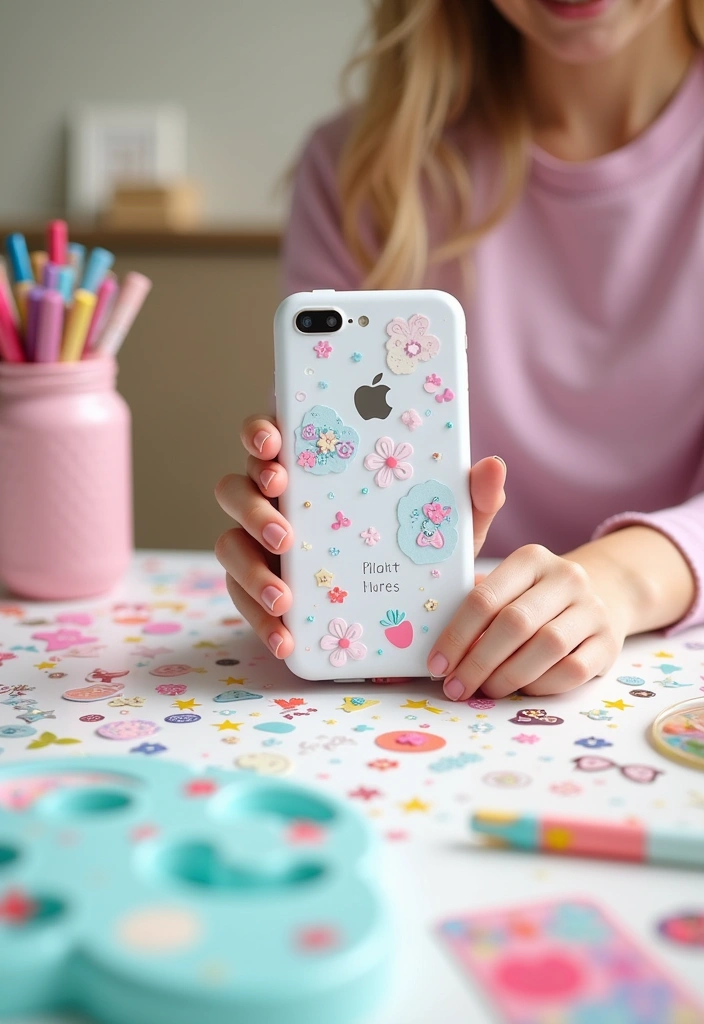 20 Kawaii Anime Phone Cases That Will Make You Squeal with Joy (Don’t Miss #5!) - 17. DIY Kawaii Cases