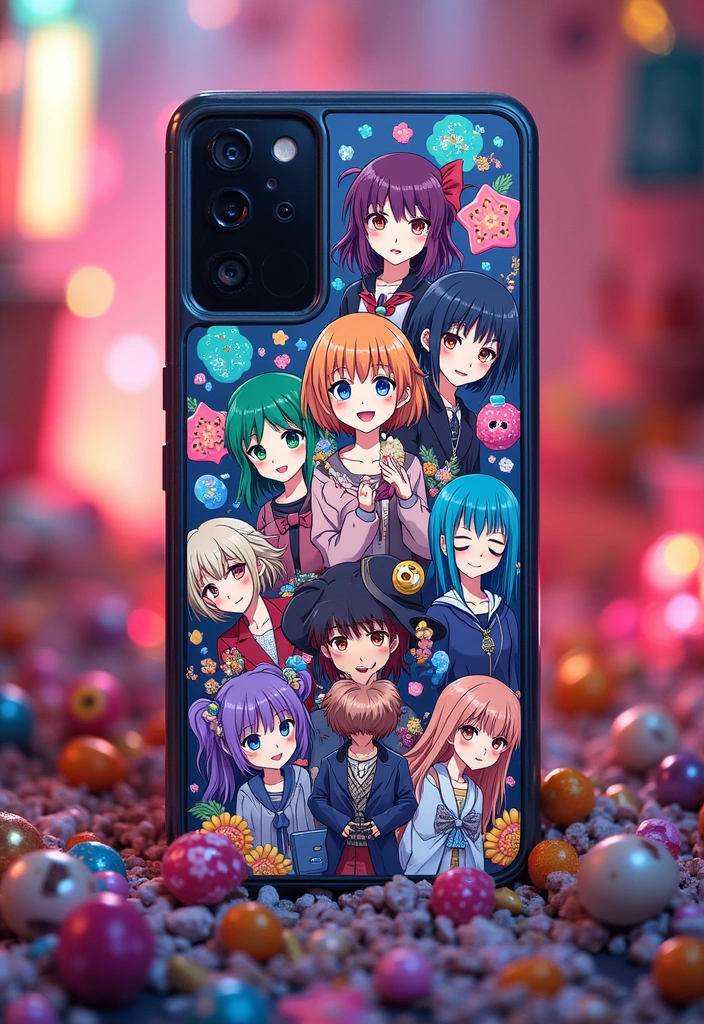 20 Kawaii Anime Phone Cases That Will Make You Squeal with Joy (Don’t Miss #5!) - 20. Eclectic Kawaii Designs