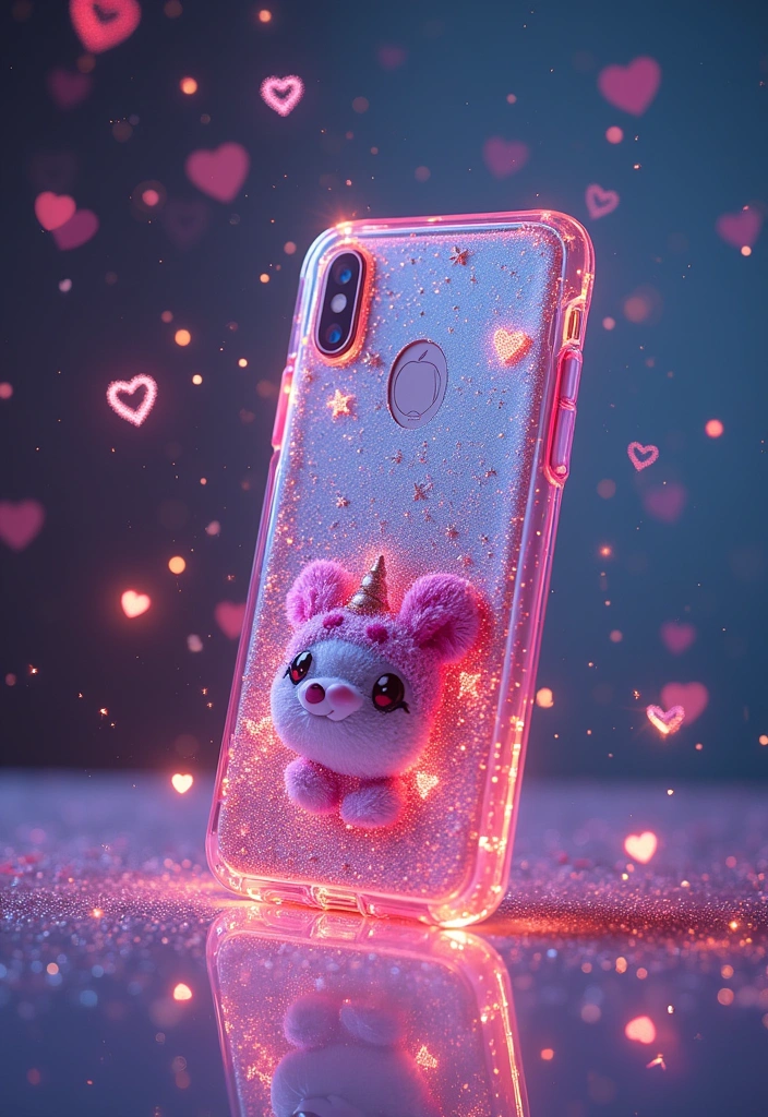 20 Kawaii Anime Phone Cases That Will Make You Squeal with Joy (Don’t Miss #5!) - 4. Glitter and Sparkles