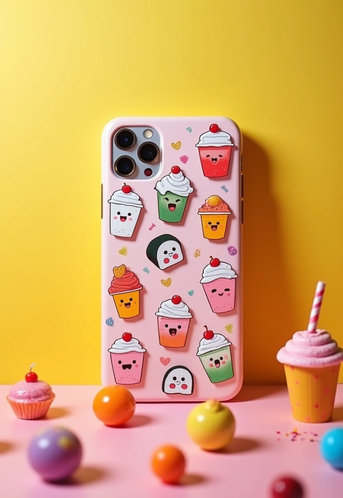20 Kawaii Anime Phone Cases That Will Make You Squeal with Joy (Don’t Miss #5!) - 7. Foodie Kawaii