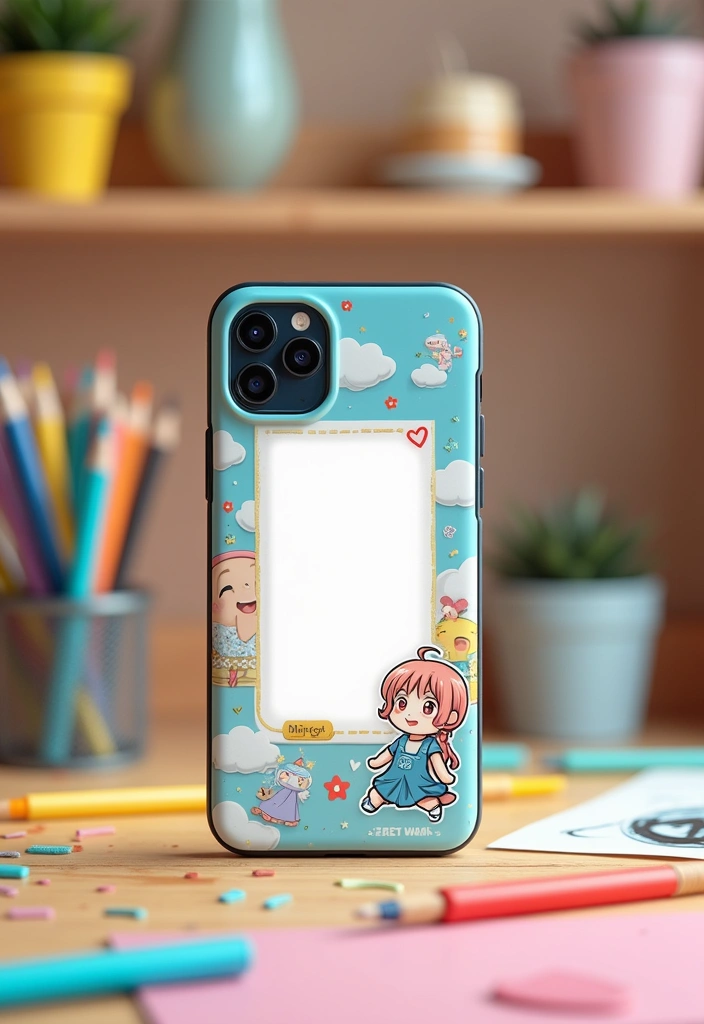 20 Kawaii Anime Phone Cases That Will Make You Squeal with Joy (Don’t Miss #5!) - 9. Customizable Kawaii Cases