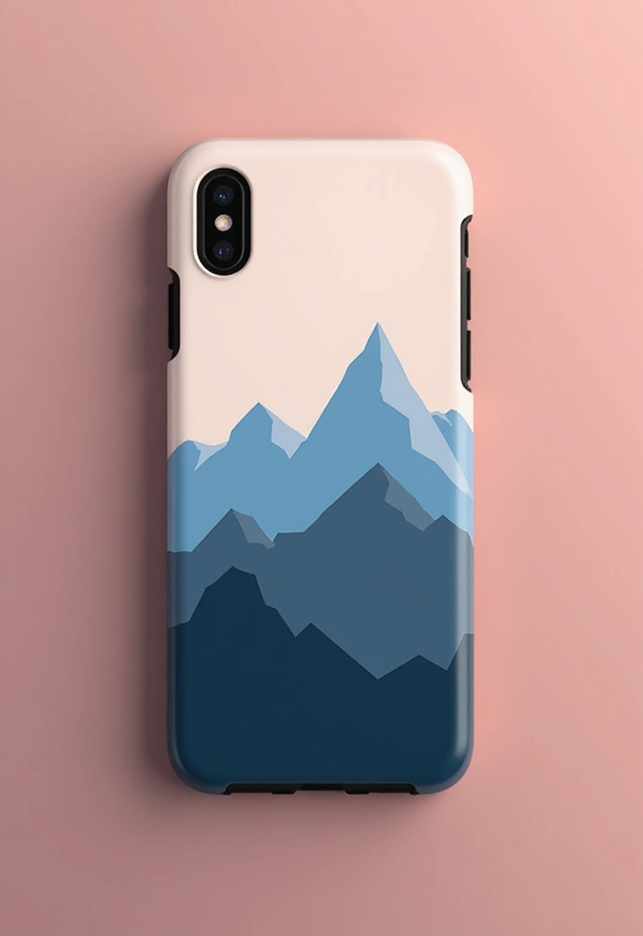 22 Artistic Mountain Phone Cases That Will Make You Stand Out in a Crowd! - 2. Geometric Mountain Patterns