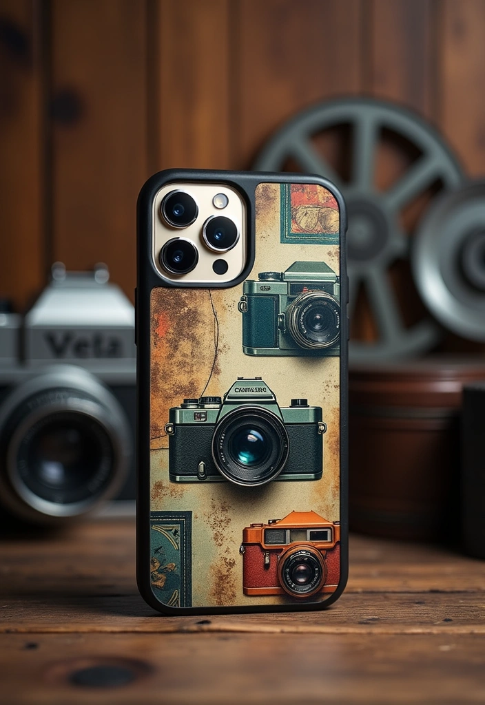 14 Retro Phone Cases That Will Take You Back in Time (Don’t Miss #10!) - 3. Vintage Camera Magic