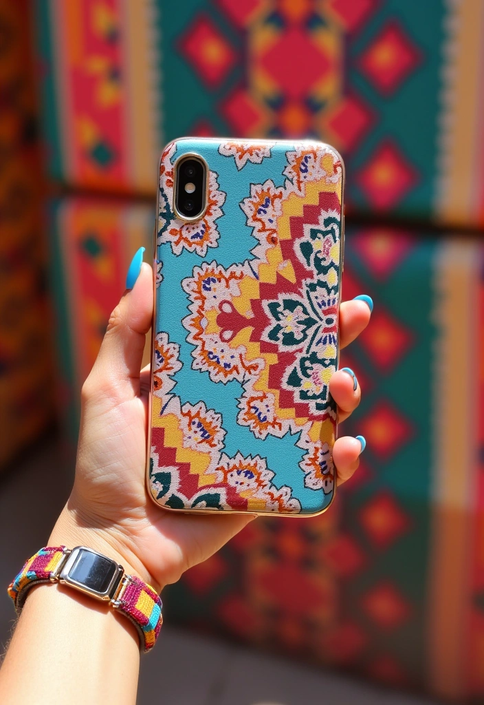 15 Trendy Custom Phone Cases You'll Want to Show Off This Season! - 3. Geometric Patterns