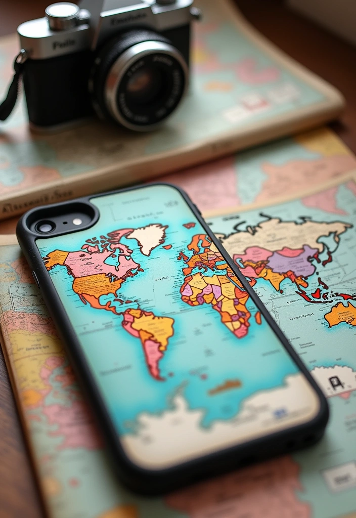 15 Trendy Custom Phone Cases You'll Want to Show Off This Season! - 9. Travel-Inspired Designs