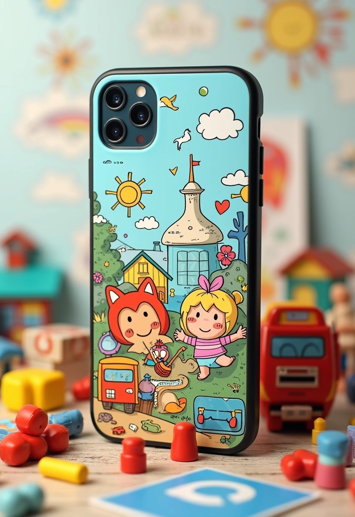 10 Custom Phone Cases That'll Make Everyone Ask 'Where Did You Get That?' - 6. Whimsical Cartoon Characters