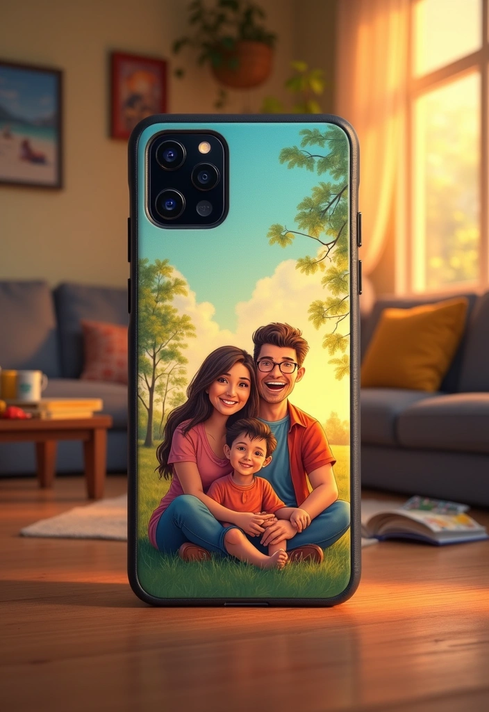 11 Customizable Razor Phone 2 Cases That Let You Show Off Your Unique Style! - 10. Custom Family Portraits