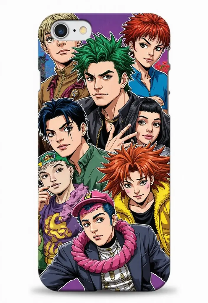 15 Anime Phone Cases That Will Make Your Friends Jealous (You Won't Believe #7!) - 11. JoJo's Bizarre Adventure Quirkiness