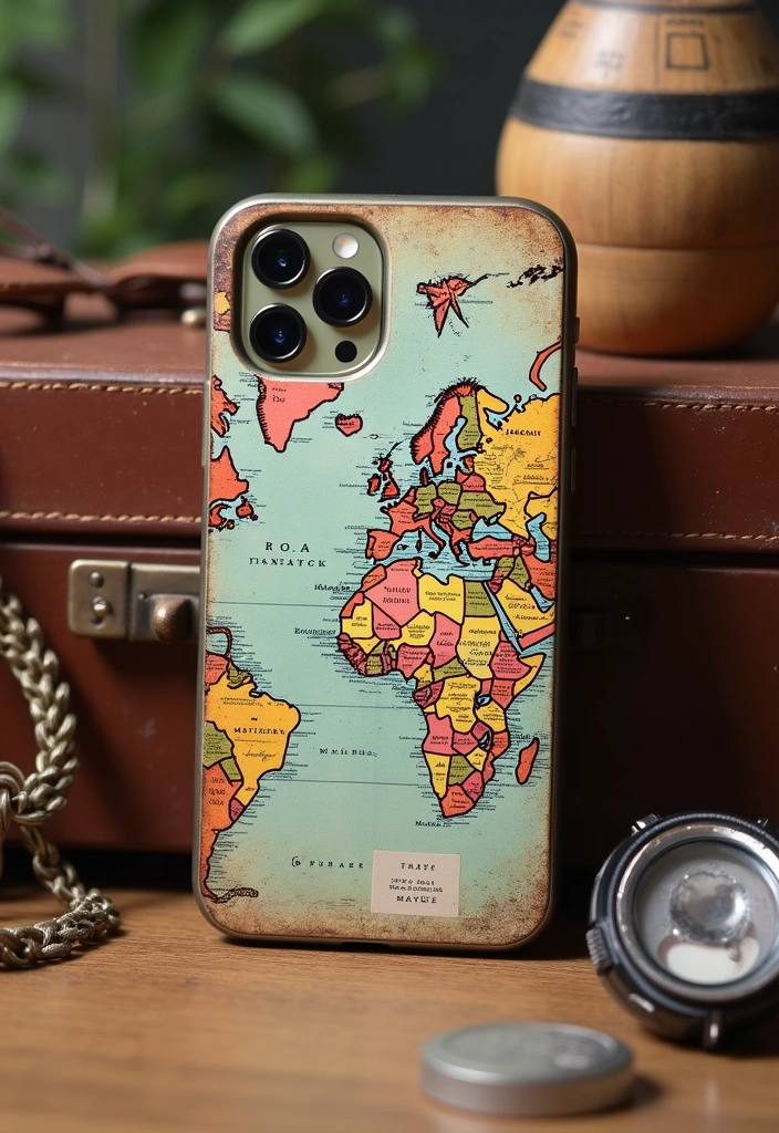 15 Stunning Personalized Phone Cases That'll Make Your Friends Jealous! - 6. Travel Diaries: Wanderlust Cases