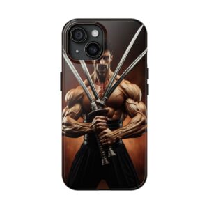 "Triple-Threat Swordsman Battle-Stance Phone Case"- Phone Case
