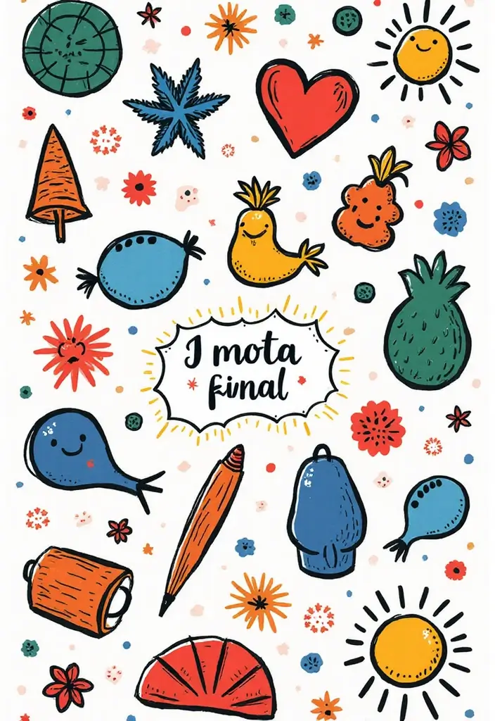 20 Mind-Blowing Abstract iPhone Wallpapers That Will Transform Your Screen! - 13. Playful Doodle Art