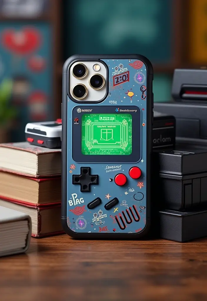 20 Personalized Phone Cases That Are Basically Mini Masterpieces (Number 7 Is a Showstopper!) - 20. Retro Gaming