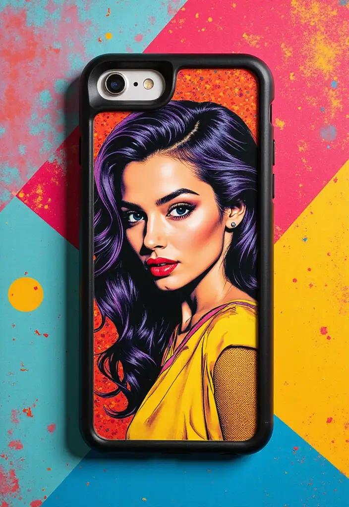 20 Personalized Phone Cases That Are Basically Mini Masterpieces (Number 7 Is a Showstopper!) - 5. Pop Art Extravaganza
